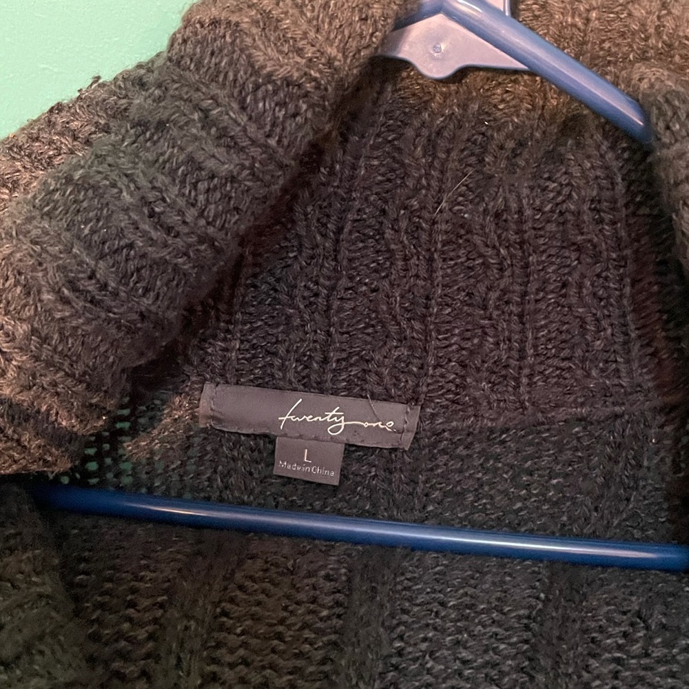 Twenty One Grey Button Down Sweater - image 2